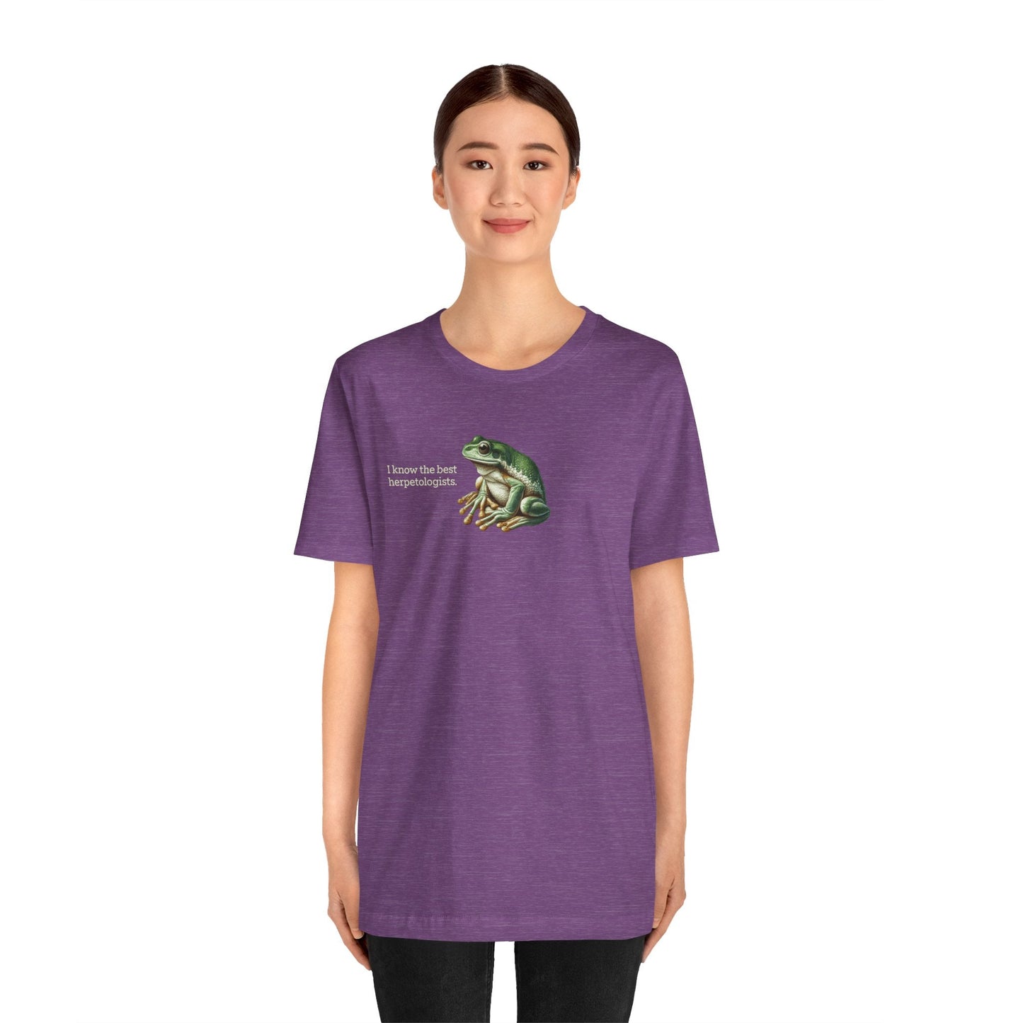Clothing Stuff > Shirts & Tops > Lightweight Jersey Tee Frog T-Shirt for Herpetology Nerds | 8 Species Available | Unisex Lightweight Biology Tee