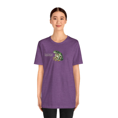 Clothing Stuff > Shirts & Tops > Lightweight Jersey Tee Frog T-Shirt for Herpetology Nerds | 8 Species Available | Unisex Lightweight Biology Tee