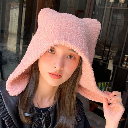 Warm Cat Ears Anime Hat | Cute Women’s Winter Accessory | Perfect for Cosplay & Harajuku Fashion