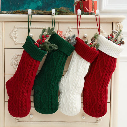 Scandinavian Cable Knit Christmas Stockings | Large Stocking Stuffer Ideas | No-Gift Christmas Inspiration