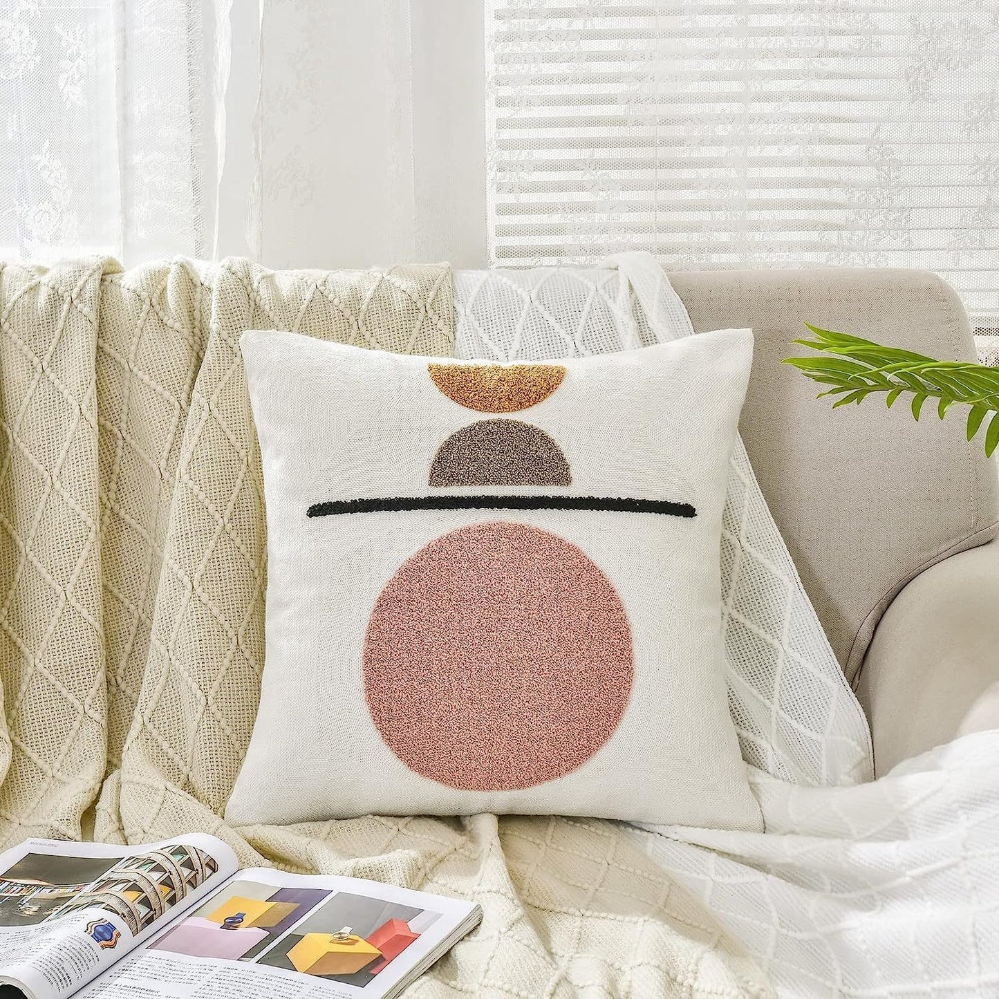 Home Decor Pillow Covers Square Balancing Act