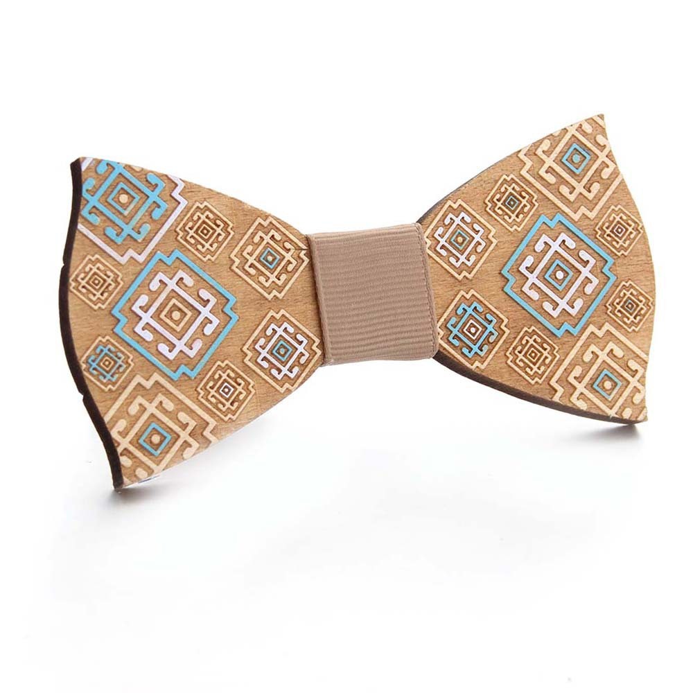 Shoes & Accessories Hand-Painted Wooden Puzzle Bow Tie | Special Occasion Accessories | Casual Wedding Ideas for Nerdy Groomsmen