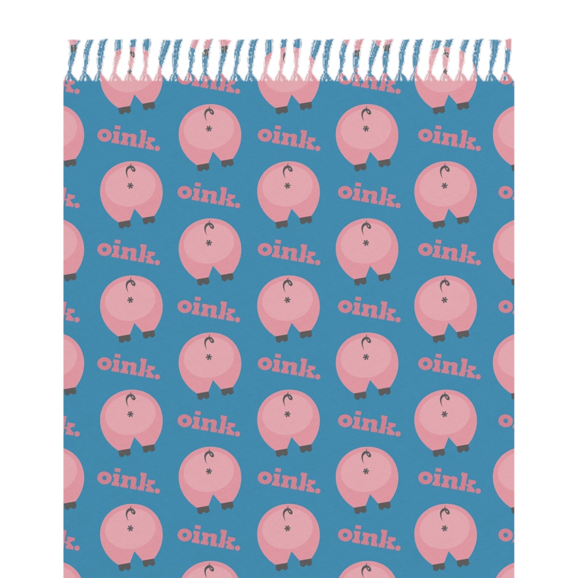 Home Stuff > Outdoor Living > Boho Beach Blanket Funny Pig Butt Pattern Boho Beach Blanket – Quirky Bedding for Animal Lovers