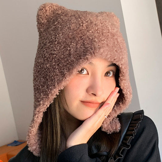 Warm Cat Ears Anime Hat | Cute Women’s Winter Accessory | Perfect for Cosplay & Harajuku Fashion